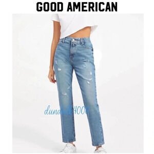 Good American Good Classic Skinnyish Hi-Rise Gap Proof Waist 10/30